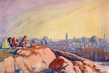 View of Jerusalem seen from Golgotha, c.1910